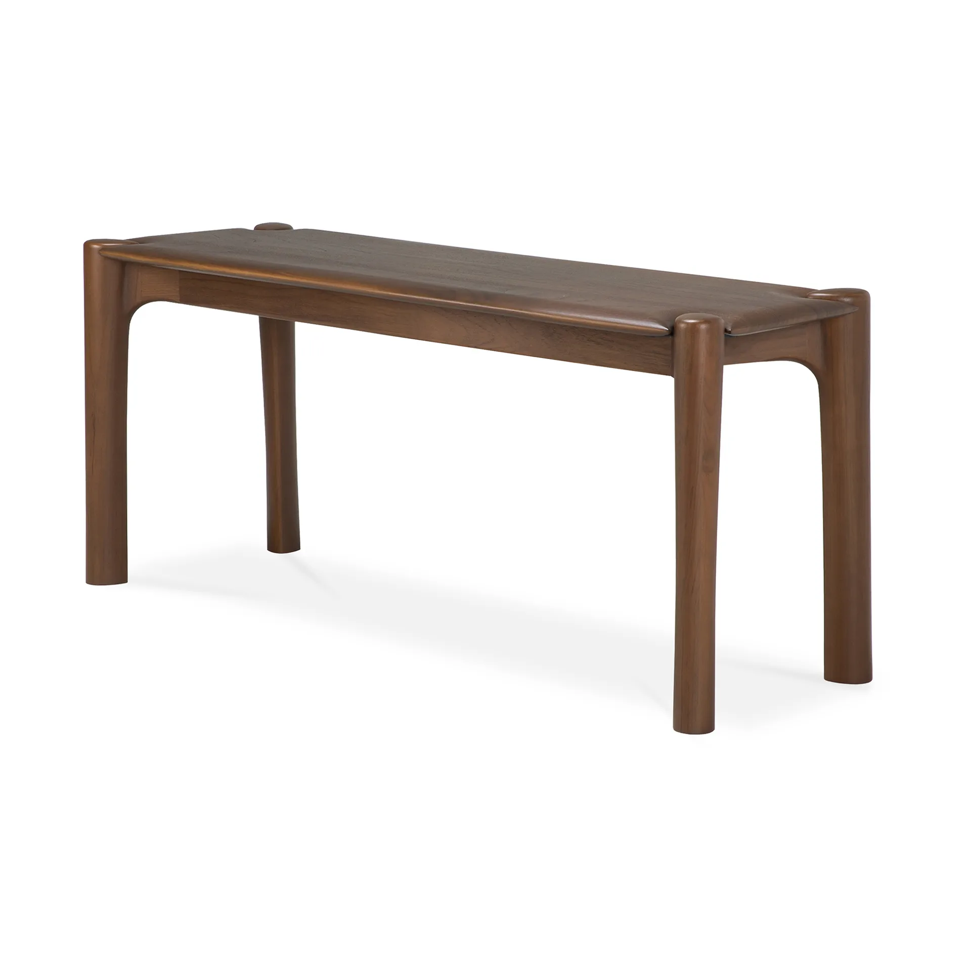 PI bänk 126x35 cm, Lackad teak brown Ethnicraft