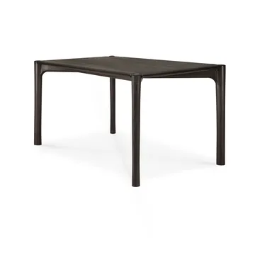 PI matbord - Dark brown teak, 140x80 cm - Ethnicraft