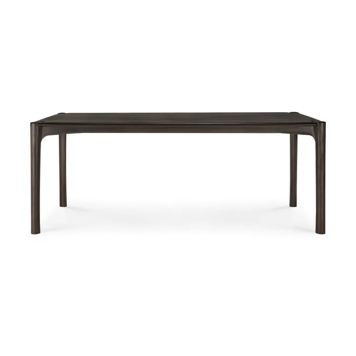PI matbord - Dark brown teak, 200x95 cm - Ethnicraft