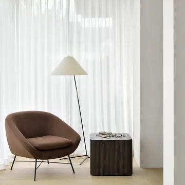 Roller Max sidobord - Mahogny dark brown round - Ethnicraft