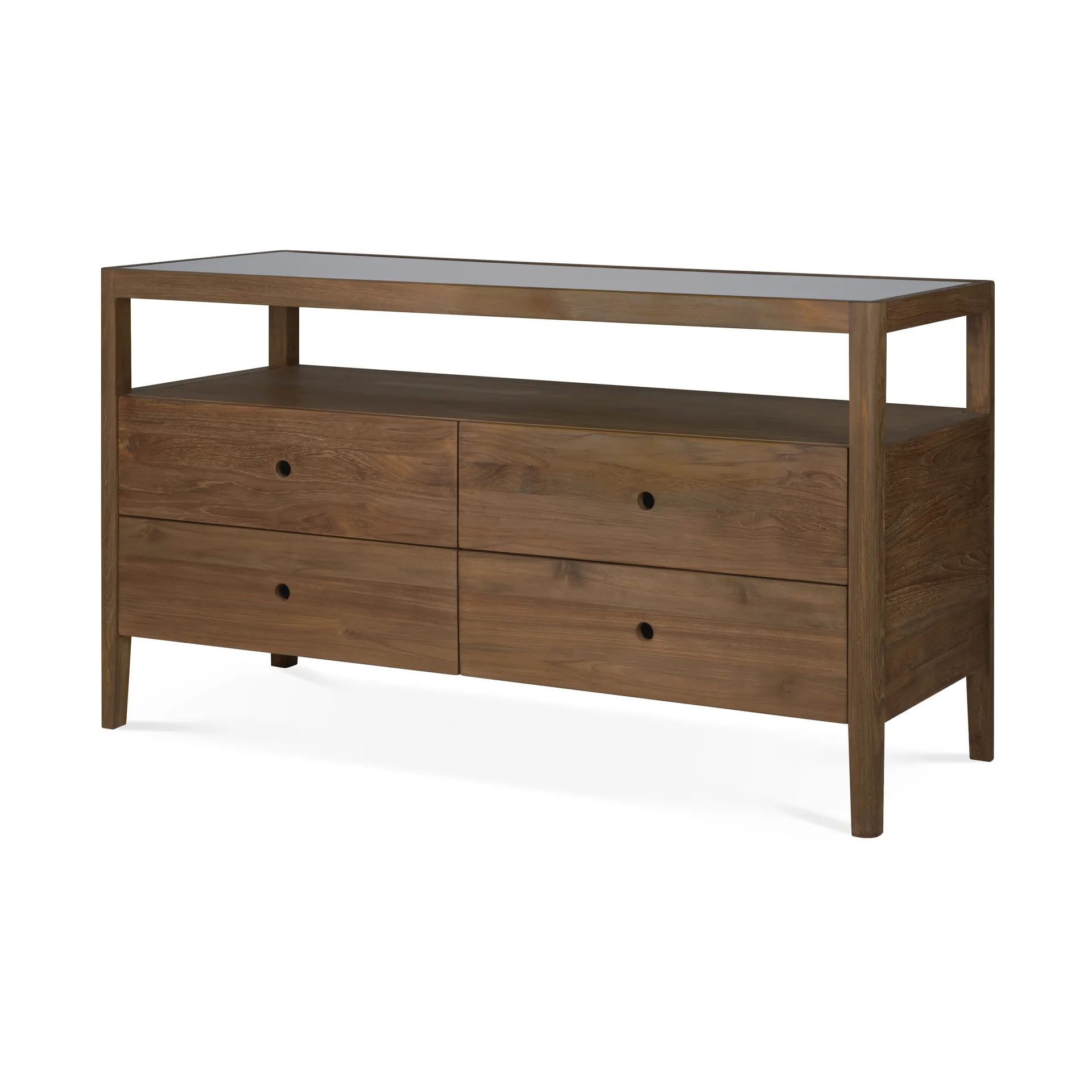 Spindle byrå, Teak, 4 lådor Ethnicraft