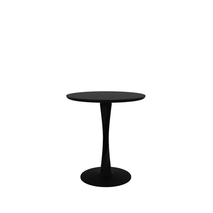 Torsion matbord - Svartbetsad ek, Ø70 cm - Ethnicraft