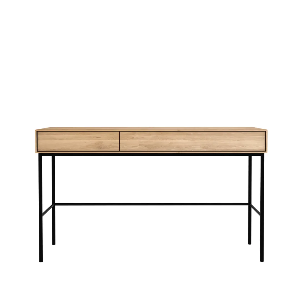 Whitebird skrivbord 77x127 cm, Ek 2 dörrar Ethnicraft