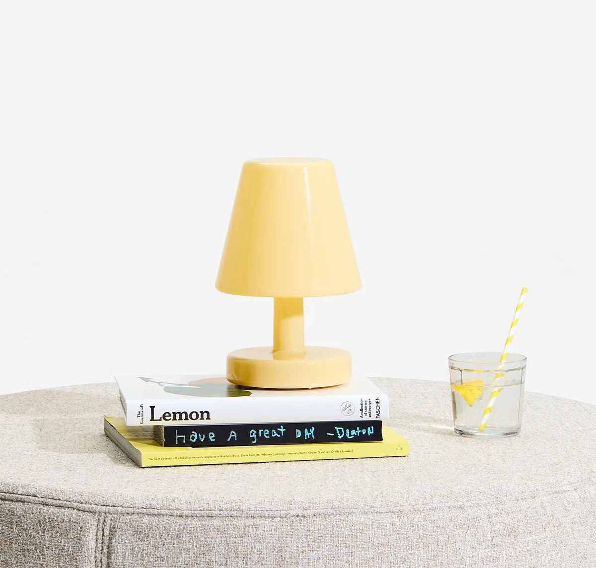 Fatboy Edison the Ambiance portabel bordslampa, Pale yellow, 25 cm Fatboy