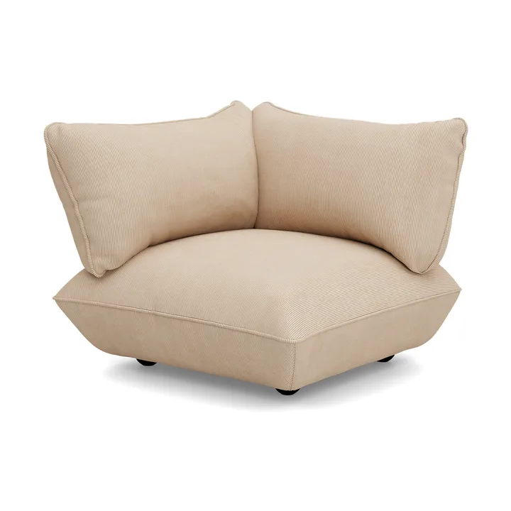Fatboy Sumo hörnmodul - Cord recycled beige, vänstermodul, 108x108x90 cm - Fatboy