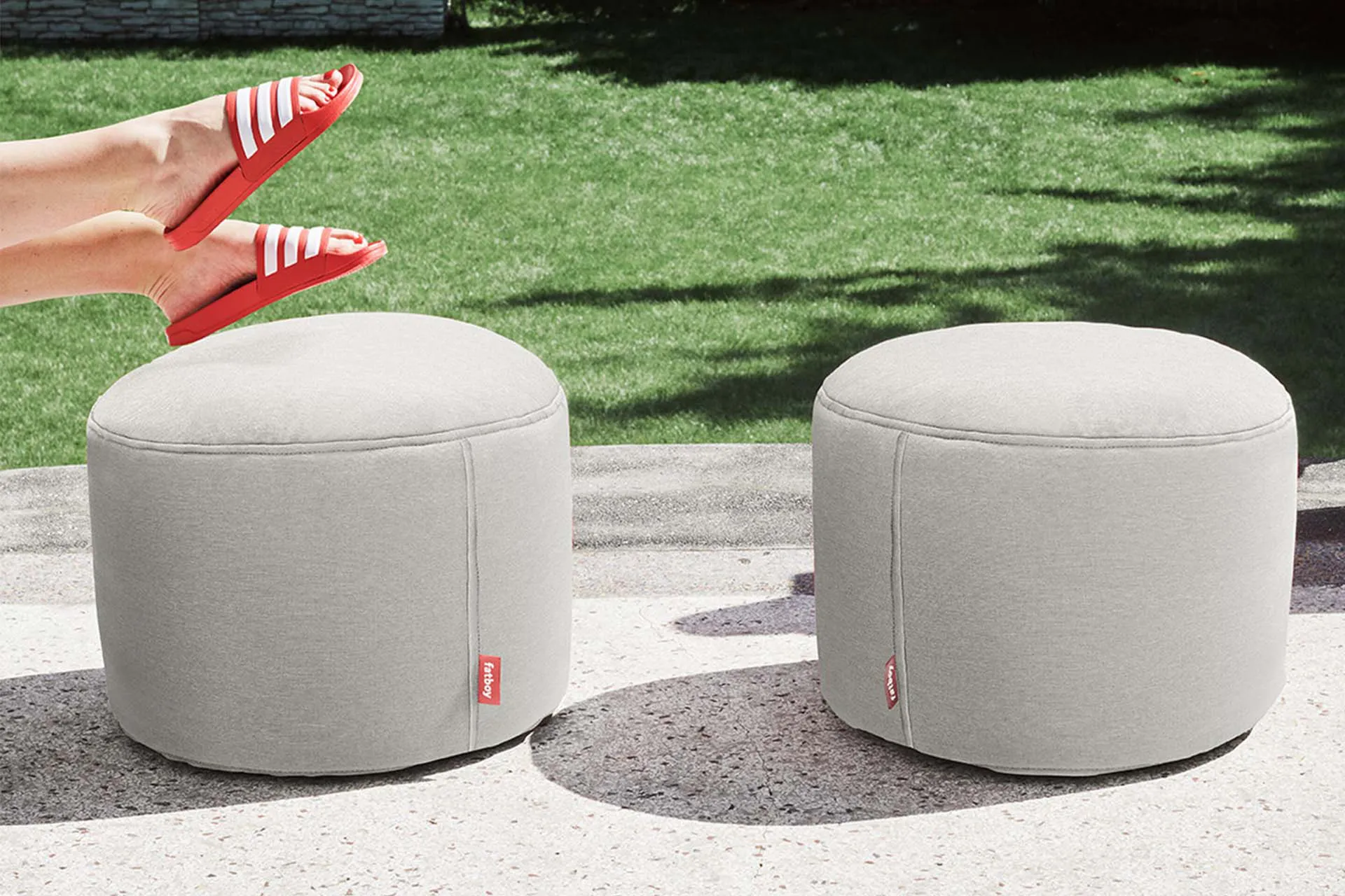 Point outdoor sittpuff, Mist, large, 70x70x40 cm Fatboy