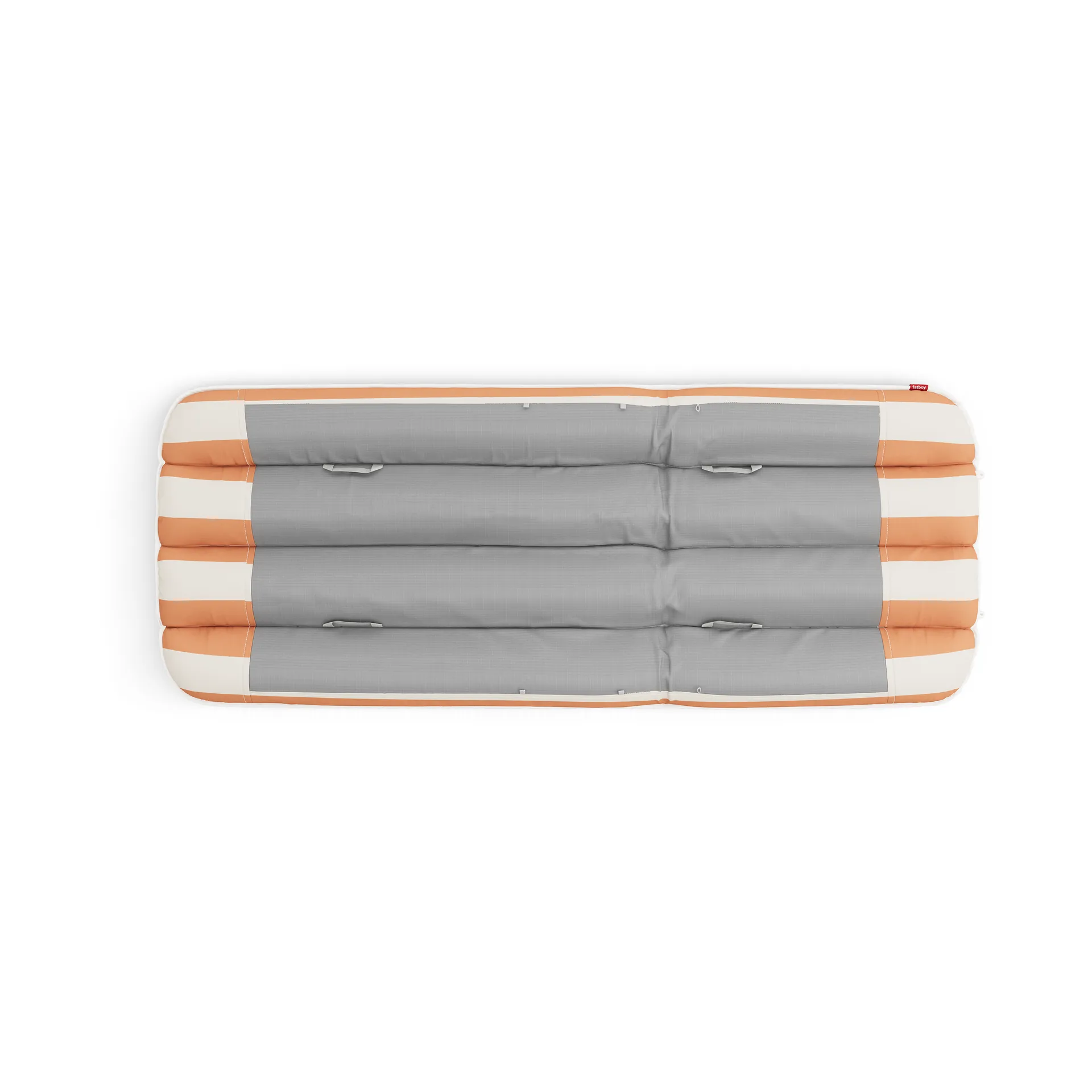 Sunbun dagbädd, Mist green-stripe orange, 212x97x39 cm Fatboy