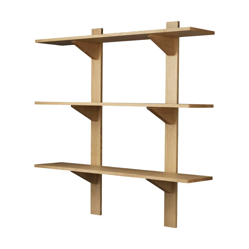 B100 Sorø hylla, 100x100 cm oak nature oiled FDB Møbler