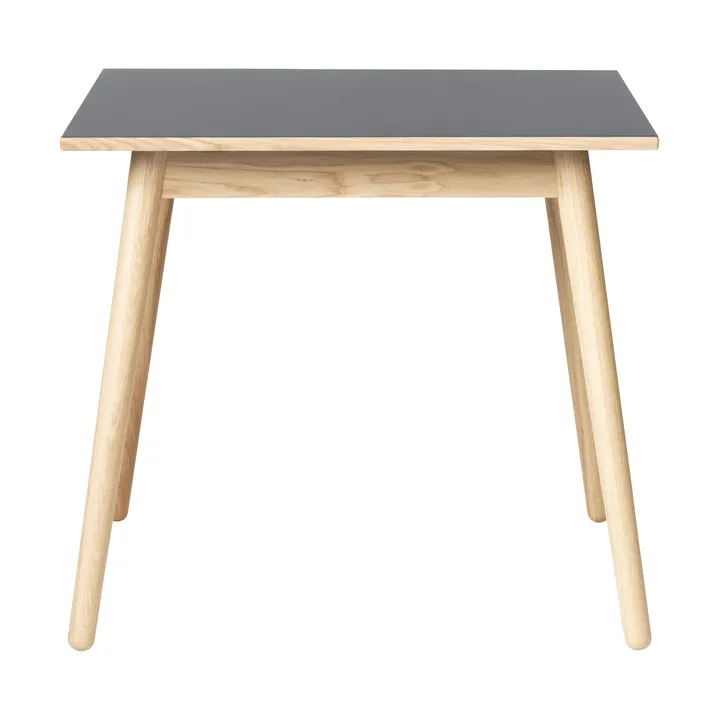 C35A matbord 82x82 cm - Light grey linoleum-oak nature waterbased laquer - FDB Møbler