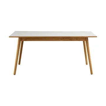 C35B matbord 82x160 cm - Light grey linoleum-oak nature waterbased laquer - FDB Møbler