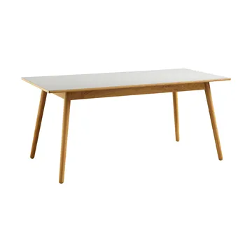 C35B matbord 82x160 cm - Light grey linoleum-oak nature waterbased laquer - FDB Møbler
