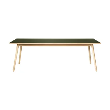 C35C matbord 95x220 cm - Olive linoleum-oak nature waterbased laquer - FDB Møbler