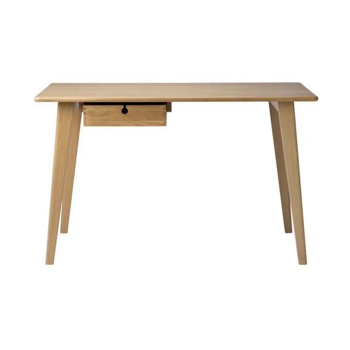 C67 Butler skrivbord - Oak nature lacquered, 60x120 cm - FDB Møbler