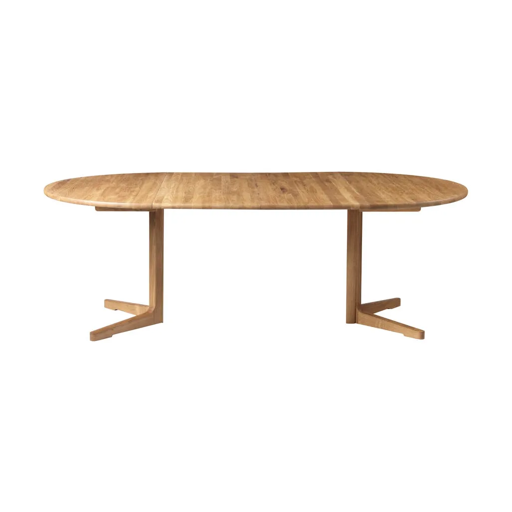 C69E Ry matbord 2 iläggsskivor, Oak nature oiled FDB Møbler