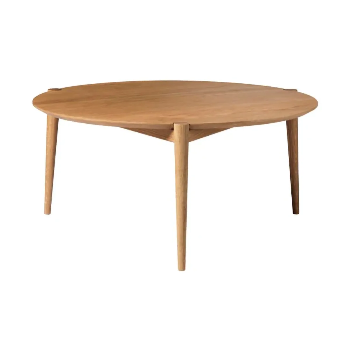 D102 Søs soffbord Ø85 cm, Oak solid oiled FDB Møbler