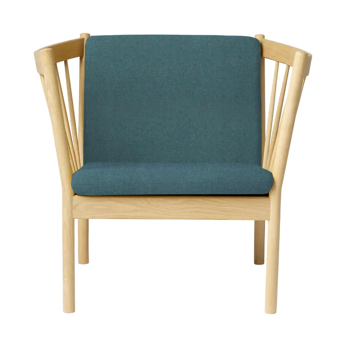 J146 fåtölj, Oak lacquered-green FDB Møbler
