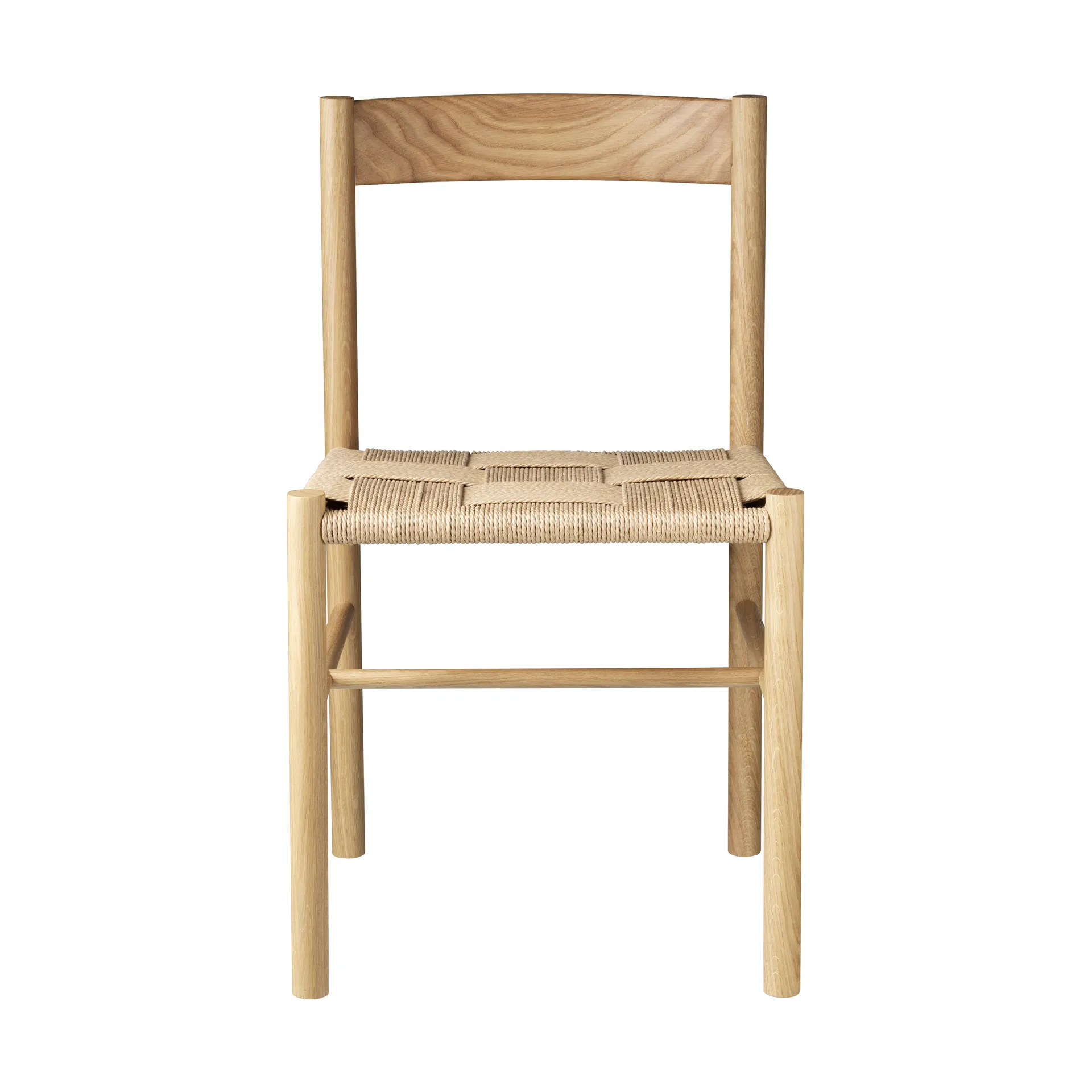 J178 Lønstrup stol v2, Oak nature lacquered-papercord FDB Møbler