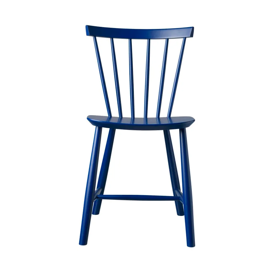 J46 stol, Beech dark blue painted FDB Møbler
