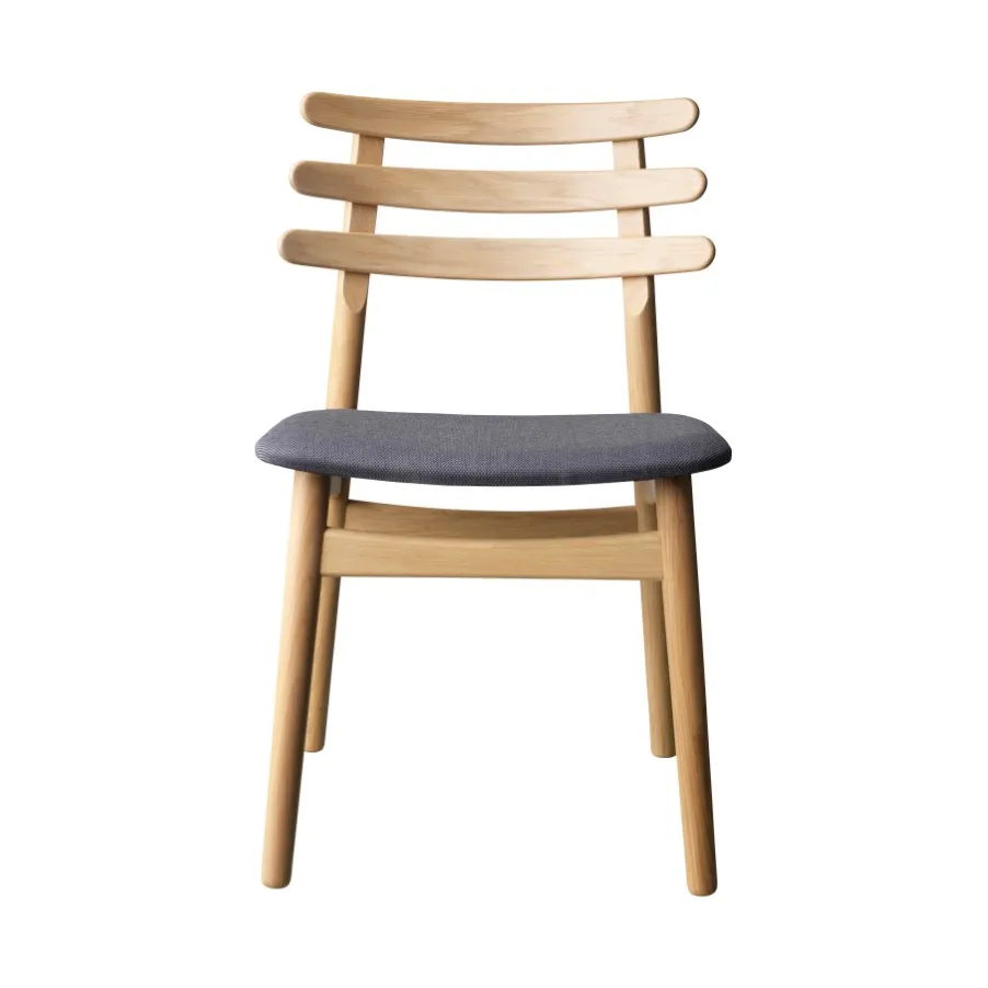 J48 stol, Oak nature lacquered-antracit FDB Møbler