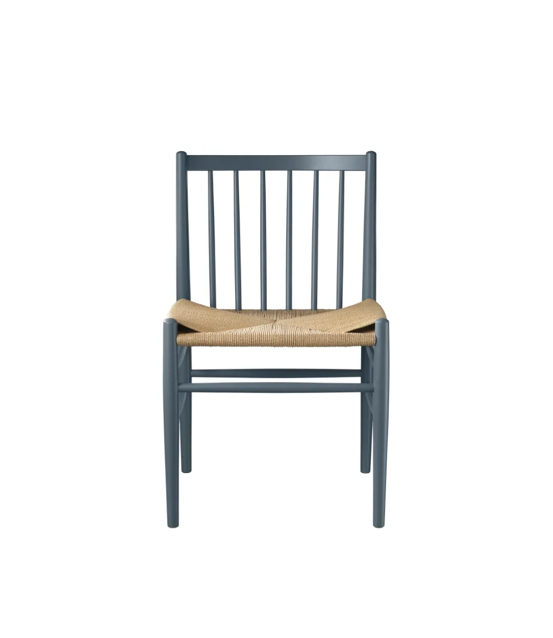 J80 stol, Beech blue grey painted-nature FDB Møbler