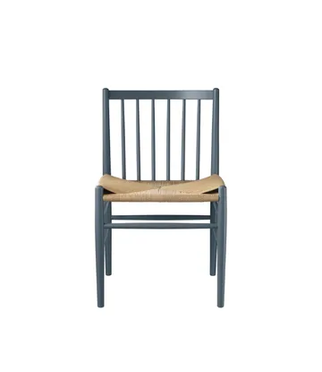 J80 stol - Beech blue grey painted-nature - FDB Møbler