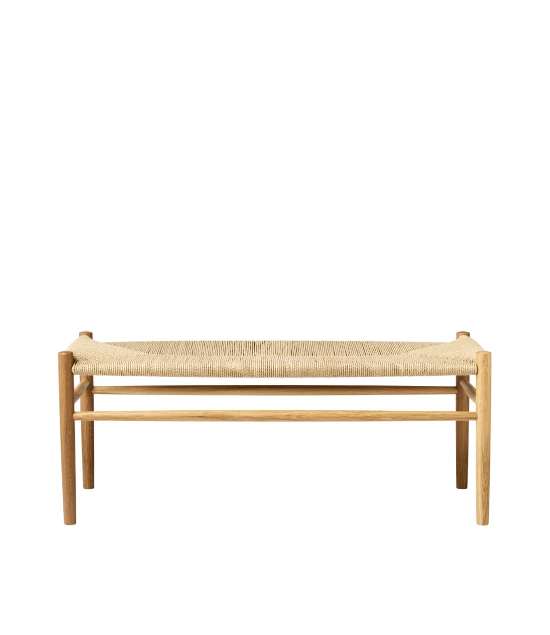 J83B 37x100 cm bänk, Oak nature lacquered-nature FDB Møbler