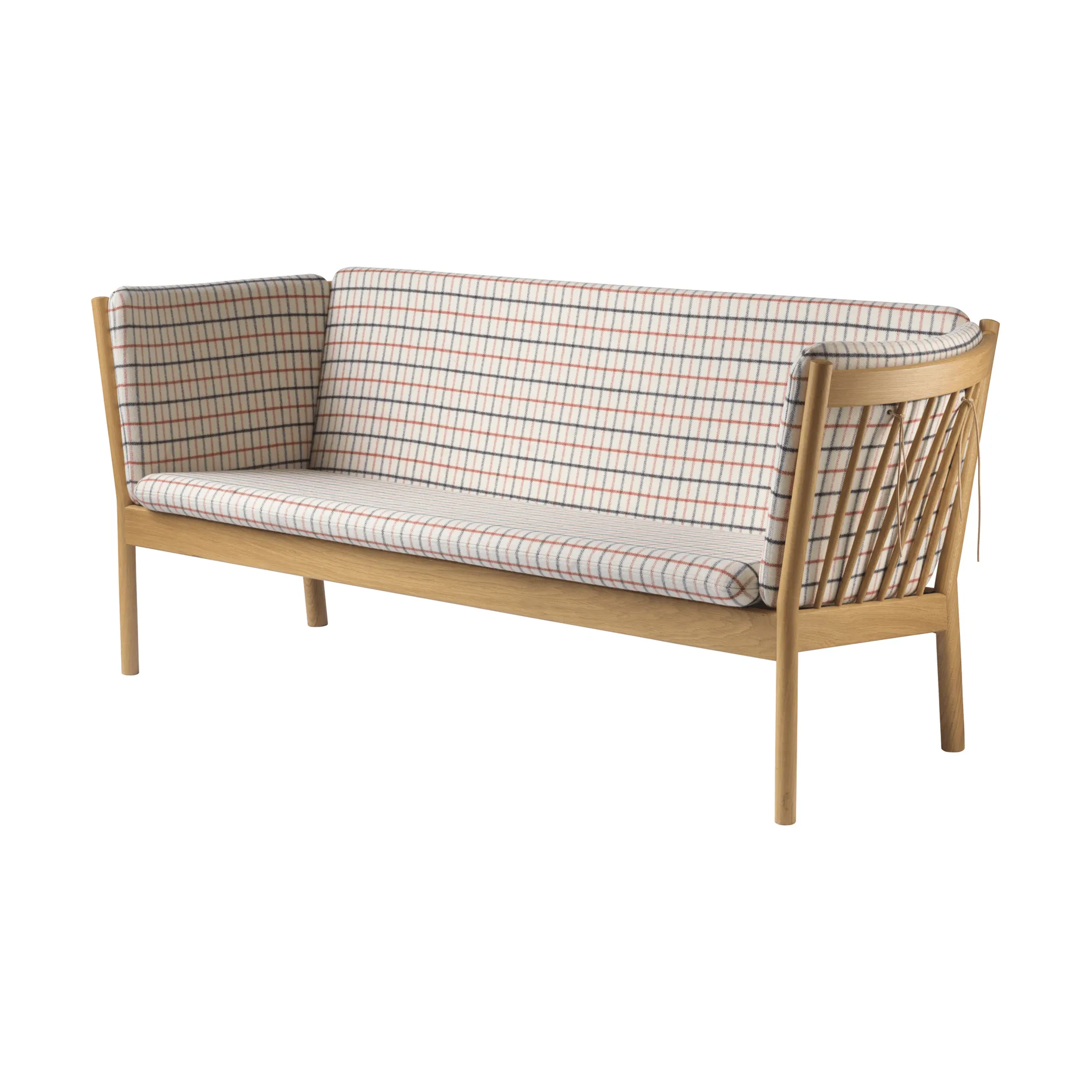 L45 MK154 soffa, Lackerad ek-tyg beige FDB Møbler