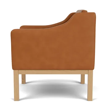 L46 MK155 easy chair karmstol - Lackerad ek-läder cognac - FDB Møbler