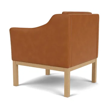 L46 MK155 easy chair karmstol - Lackerad ek-läder cognac - FDB Møbler