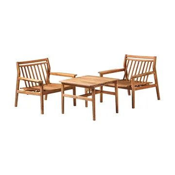 M19 Sammen loungebord 61,5x47,7 cm - Teak-nature oiled - FDB Møbler