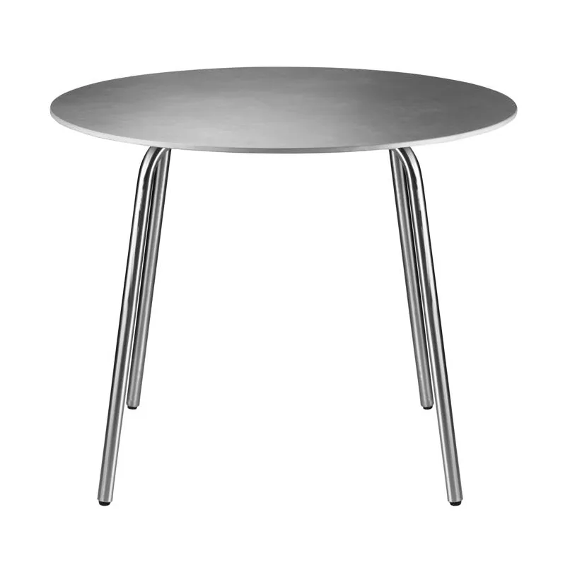 M21 Teglgård trädgårdsbord Ø90 cm, Stone-stainless steel FDB Møbler