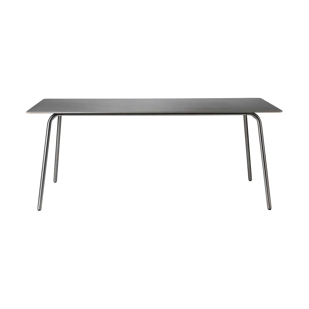M21 Teglgård trädgårdsbord 90x180 cm, Stone-stainless steel FDB Møbler