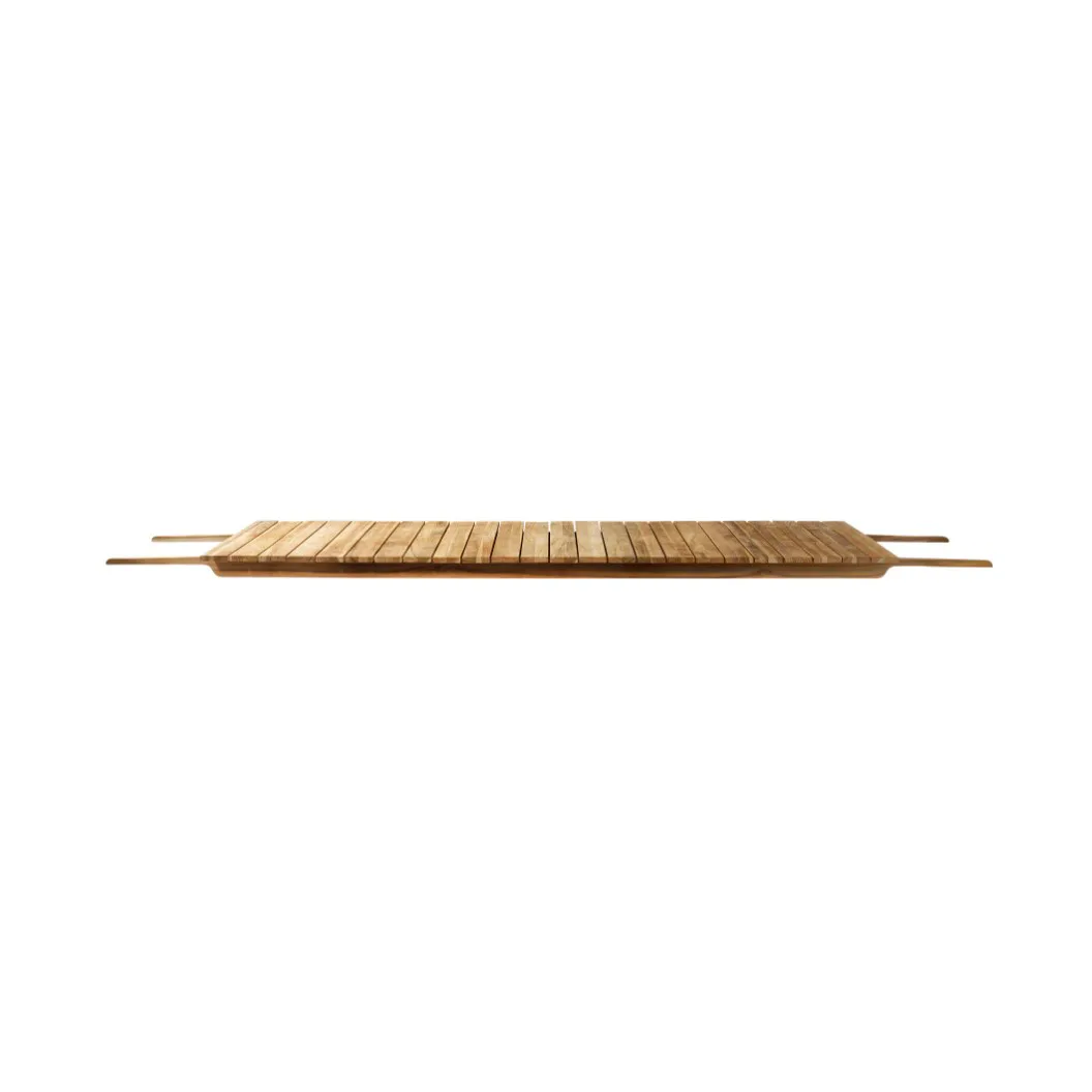 M4 Sammen Central Plate M2/M3 iläggsskiva, 90x185 cm teak nature oiled FDB Møbler
