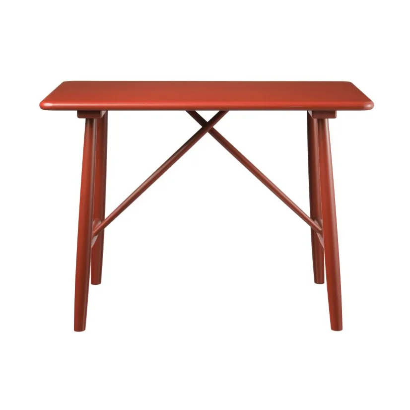 P10 barnbord, Beech red painted FDB Møbler