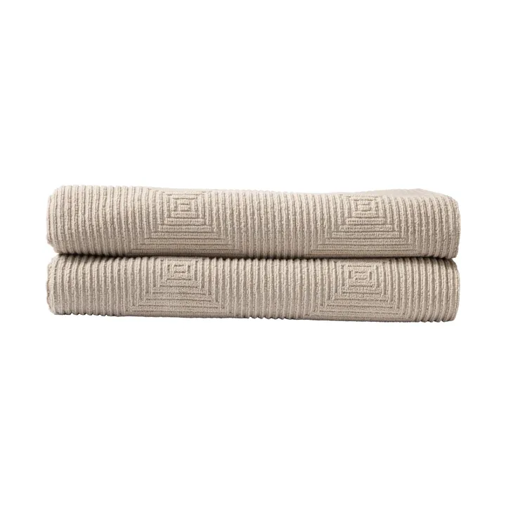 R33 Kirkeby badhandduk 2-pack - Rainy day - FDB Møbler