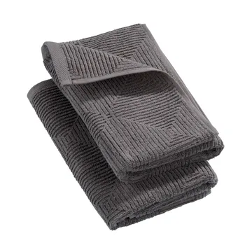 R33 Kirkeby handduk 2-pack - Granite gray - FDB Møbler