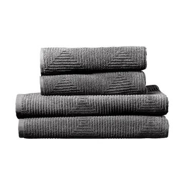 R33 Kirkeby handduksset 4 delar - Granite gray - FDB Møbler