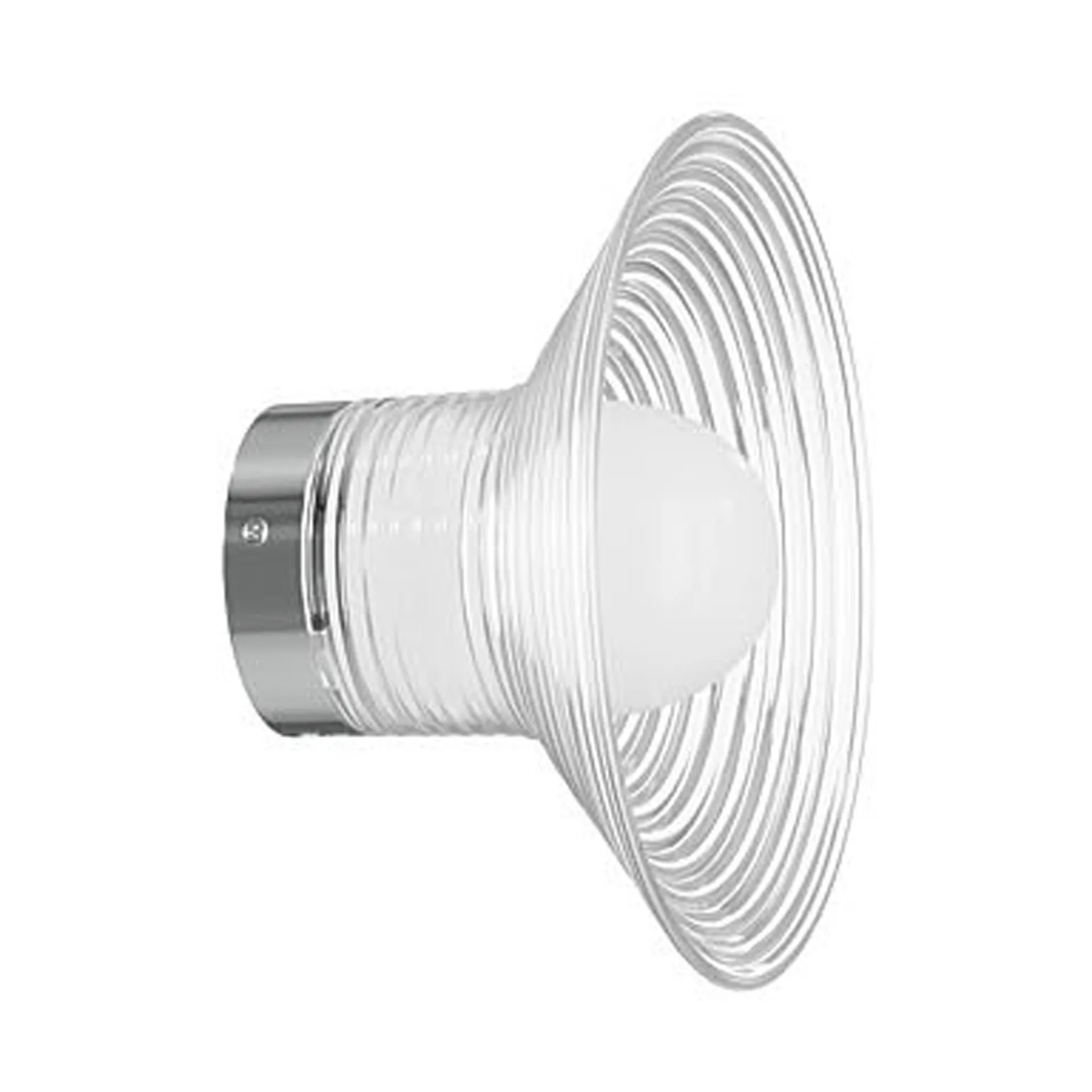 U12 Sletterhage vägglampa, Aluminium-opalglas, fast installation FDB Møbler