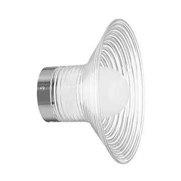 U12 Sletterhage vägglampa - Aluminium-opalglas, fast installation - FDB Møbler