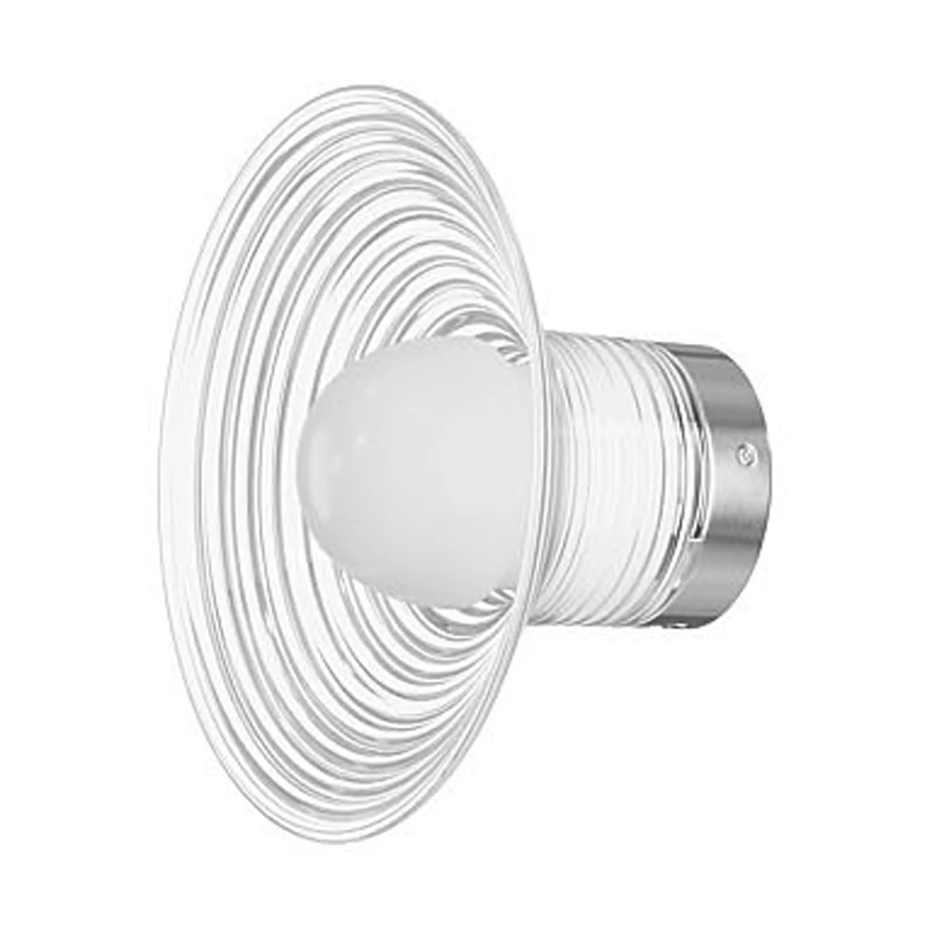U12 Sletterhage vägglampa, Aluminium-opalglas, fast installation FDB Møbler