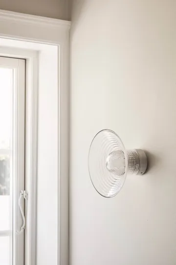 U12 Sletterhage vägglampa - Aluminium-opalglas, fast installation - FDB Møbler