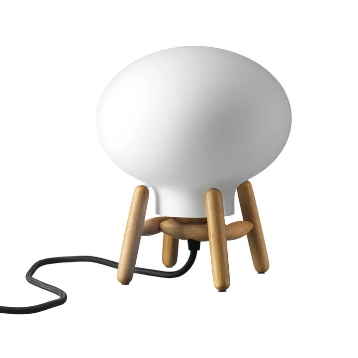 U6 Hiti Mini bordslampa - Opal glass-oak nature lacquered - FDB Møbler