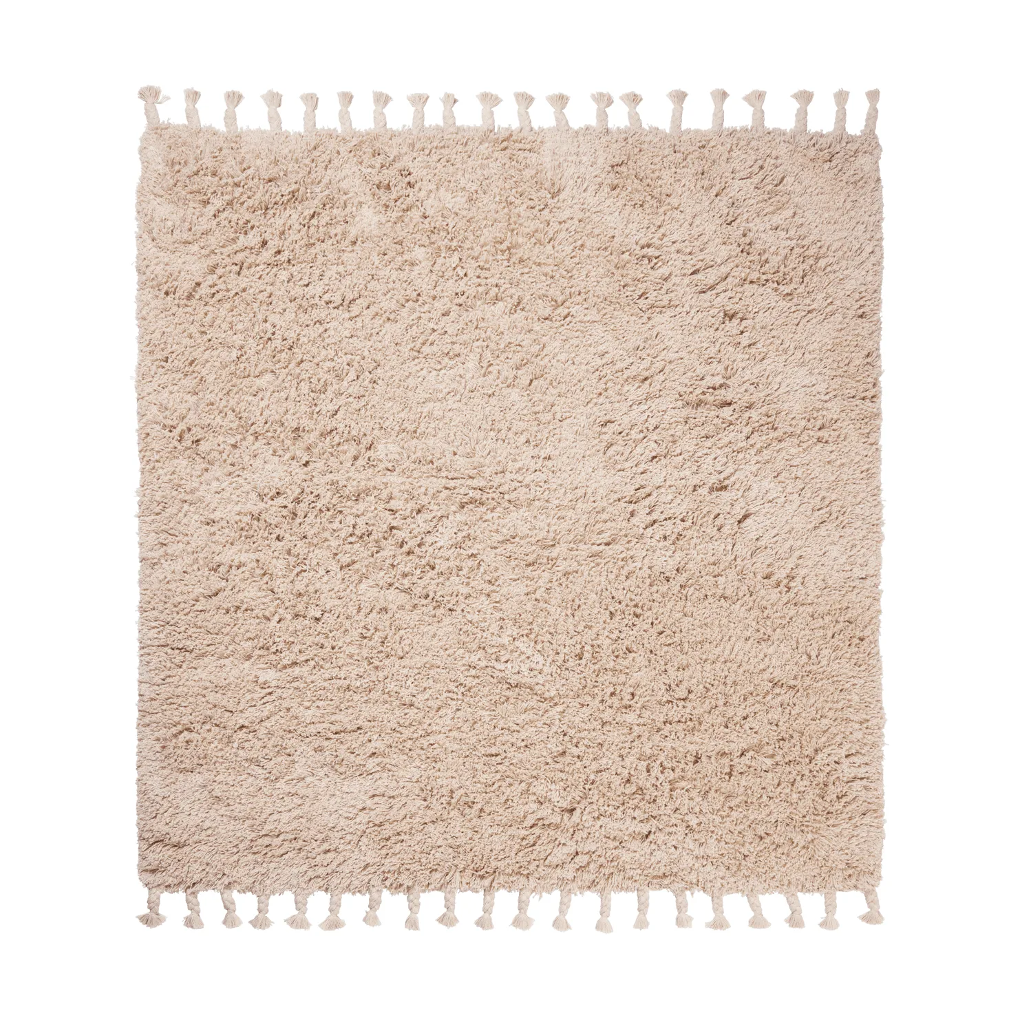 Amass long pile matta 140x140 cm, Off-white Ferm Living