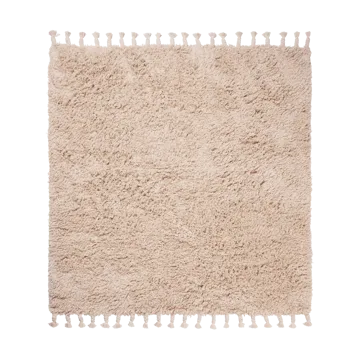 Amass long pile matta 140x140 cm - Off-white - Ferm Living