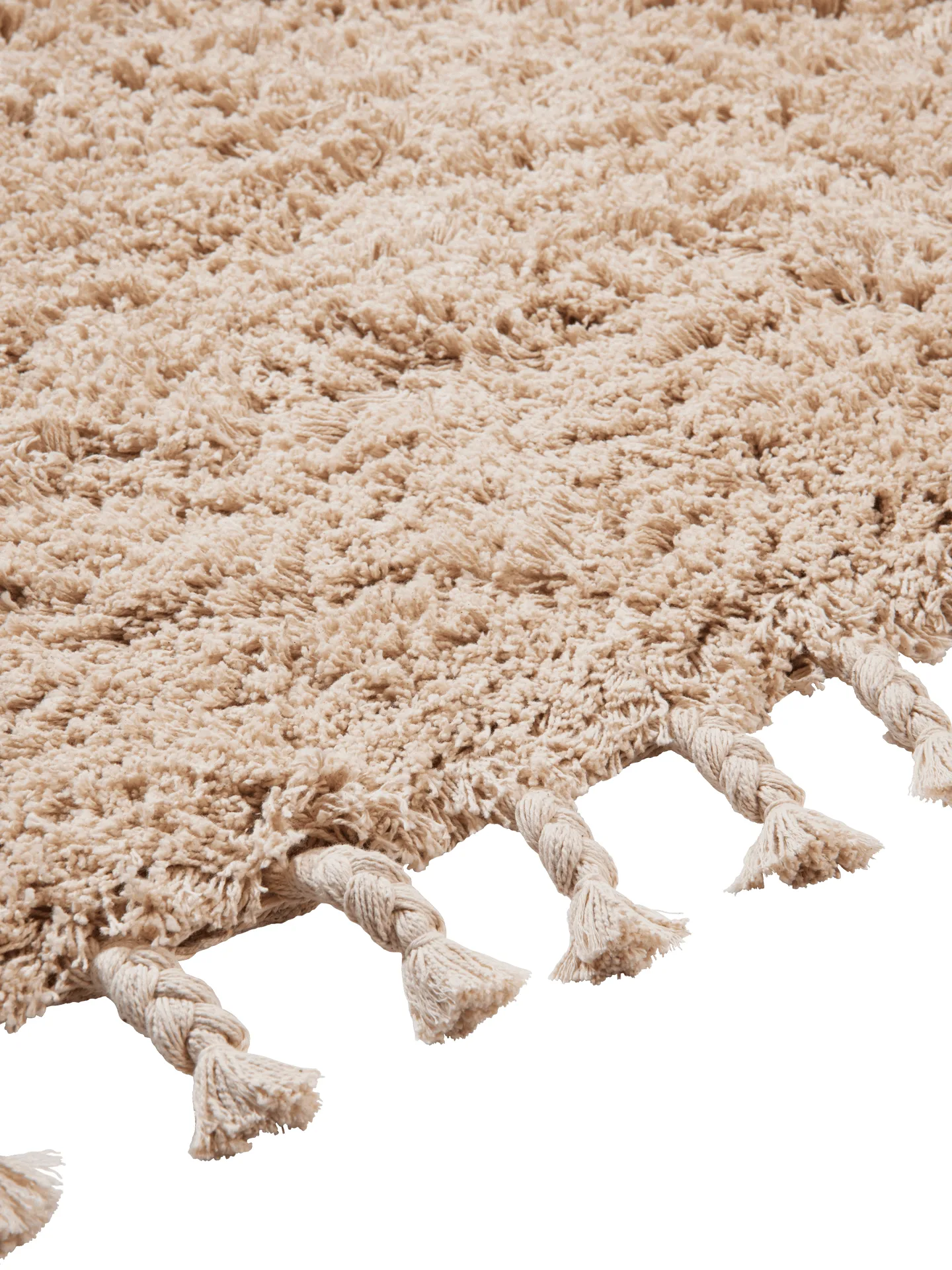 Amass long pile matta 140x140 cm, Off-white Ferm Living