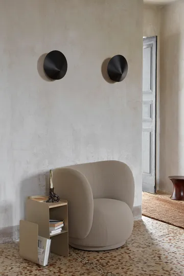 Arum wall scone vägglampa - Black - Ferm Living