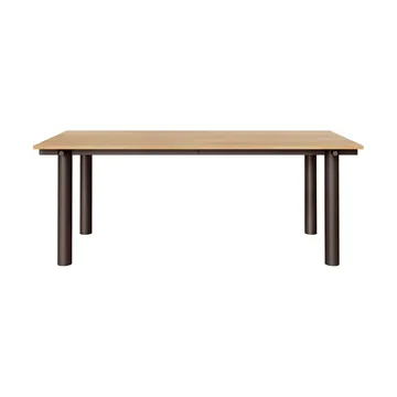 Atura matbord - Dark chocolate-ekfanér, 90x200 cm - Ferm Living
