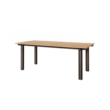 Atura matbord - Dark chocolate-ekfanér, 90x200 cm - Ferm Living