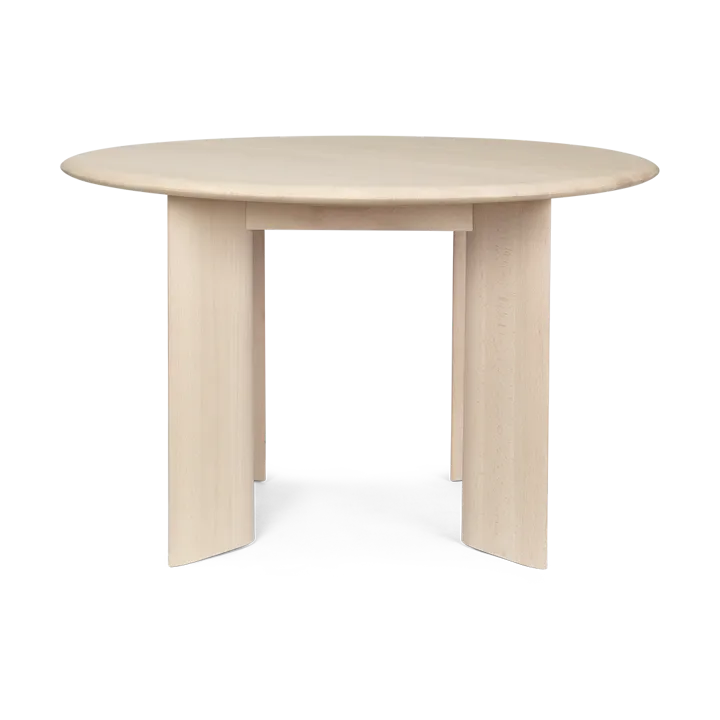 Bevel matbord Ø117 cm - Vitoljad bok - Ferm Living