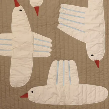 Bird quiltad filt - Beige - Ferm Living